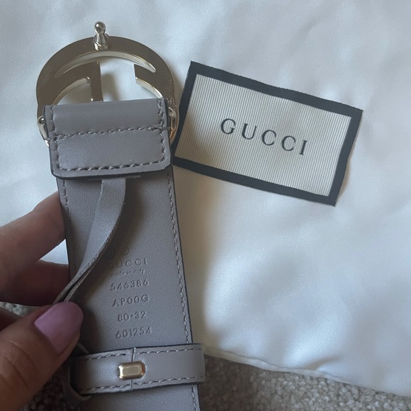 Authentic Gucci Leather belt with interlocking G - Picture 4 of 5